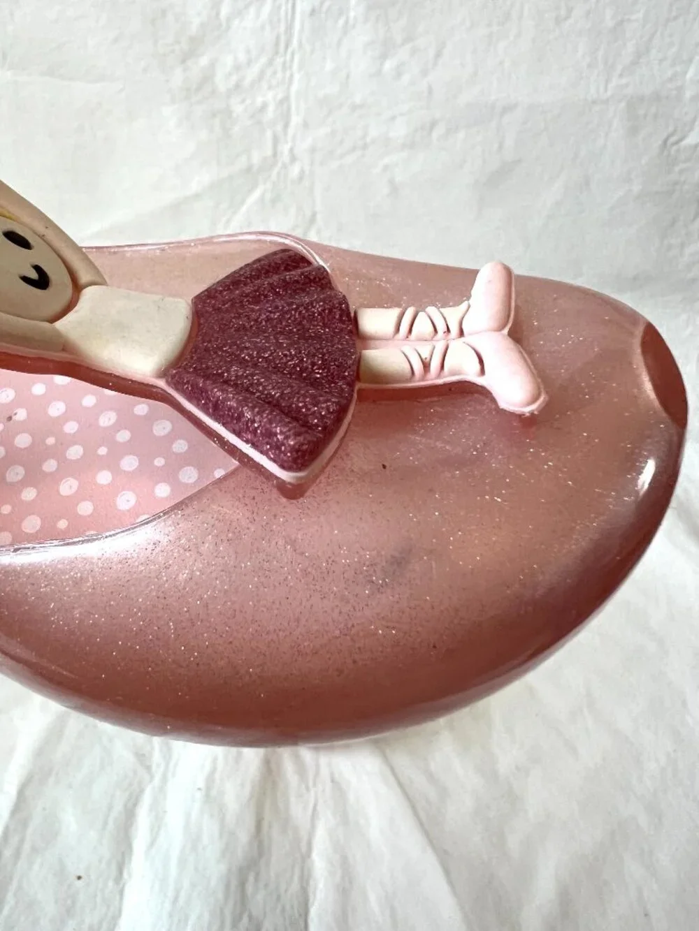 Mini Melissa mary janes Ultragirl jelly shoes Ballerina dancer size 11 pink - Picture 9 of 12